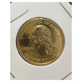1999 Gold Plated New Jersey Quarter