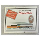 Hiawathas Train Tin Sign (10in x 8in)