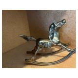 Solid Brass Vintage Rocking Horse