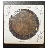 1912-H Great Britain One Penny