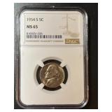 1954-S NGC MS65 Jefferson Nickel