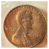 1989 VDB Lincoln Cent (Very Rare