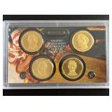 Lot,(4) Presidential Dollar Proof Coin Set