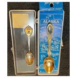 Vintage Set of Alaska Collectors Spoons