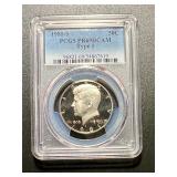 1981-S PCGS PR69DCAM- Type1 Kennedy Silver Half D