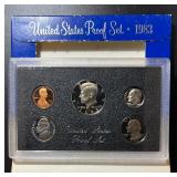 1983 Lot (5) coin United States Proof Set