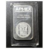 1oz Silver Bar APMEX .999 Fine Silver