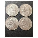 Lot (4) 2000s Jefferson Nickel