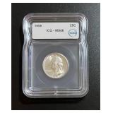1958 25c ICG MS66