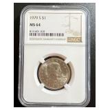 1979(S) NGC MS 64 Susan B. Anthony Dollar Coin