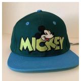 Disney Mickey Hat Snapback Green Blue NWT