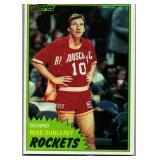ROOKIE CARD 1981 TOPPS MIKE DUNLEAVY