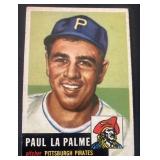 Paul La Palme 1953 Pittsburgh Pirates -Back Signed