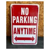 No Parking Metal Sign