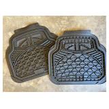 Set of Black automotive floor mats