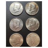 Lot, (6) Kennedy Half Dollars