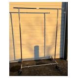 Foldable/Adjustable Rolling clothes Hanger Cl