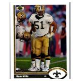 1991 UPPERDECK SAM MILLS CARD
