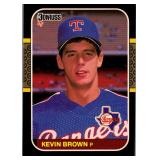 ROOKIE CARD 1987 DONRUSS KEVIN BROWN