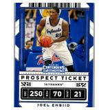 2020 PANINI CONTENDERS JOEL EMBIID CARD