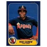 1986 FLEER HOF ROD CAREW CARD