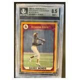 1990 Barry Bonds Collegiate Black Back Beckett 8.5