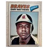 1977 TOPPS GARY MATTHEWS CARD