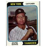 1974 TOPPS Duane Duke Sims #398