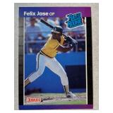 ROOKIE CARD 1989 DONRUSS FELIX JOSE