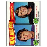 1975 TOPPS All-Pro quarterbacks Tarkenton, Stabler