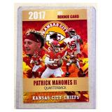 Patrick Mahomes 2017 Rookie Phenoms NFL rookie car