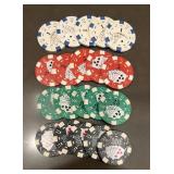 LOT (176) CHIPS CLAY POKER CHIP SET