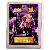 Victor Wembanyama 2022 Gold Lightning rookie card