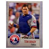 Tom Brady 1995 MLB Draft promo card