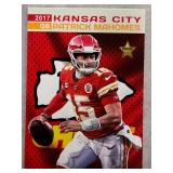 Patrick Mahomes 2017 rookie promo card