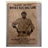 Babe Ruth Witch-E-Baseball Game baseball card
