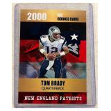 Tom Brady 2000 Rookie Phenoms NFL rookie card