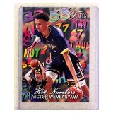 Victor Wembanyama 2023 Flair Hot Numbers rookie