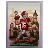 Fernando Mendoza custom Downtown rookie card