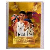 Victor Wembanyama 2021 Gold Lightning rookie card