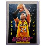 obe Bryant 2020 GOAT Tribute promo card