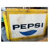 Vintage Pepsi Metal Sign 50 inches x 35 inches