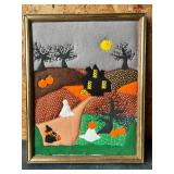 Quilted Halloween in Frame (15 x 12)