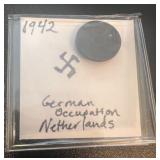 Rare 1942 Nederland One Cent German
