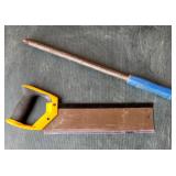 Crowbar and Hand Saw