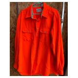 Cabelas Orange Button up Shirt (size xxl) NEW