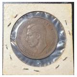 1938 King George Large Penny