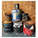 Lot (7) Opened Cans of Paint