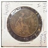 1912-H Great Britain One Penny