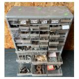 33 Drawer Plastic Cabinet w/Nuts and Bolts